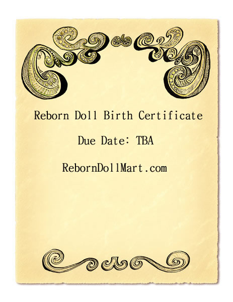 How To Create A Reborn Doll Birth Certificate